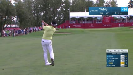 Y.E. Yang makes birdie on No. 17 at Rogers Charity Classic