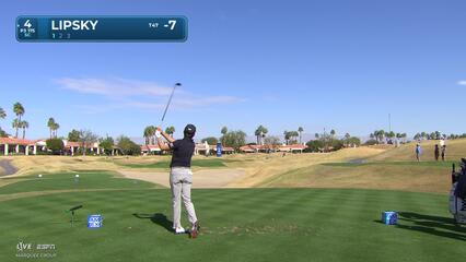 David Lipsky hits 175-yard approach to 14 feet, sets up birdie on No. 4 at The American Express