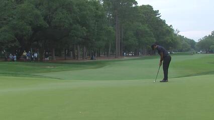 Aaron Rai sinks 29-foot birdie putt on No. 8 at ONEflight Myrtle