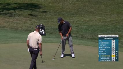 Xander Schauffele taps in from 1 foot for birdie on No. 11 at Valspar