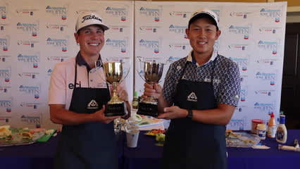 Taste testing for charity at Albertsons Boise Open