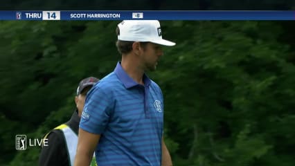 Scott Harrington gets up-and-down for birdie at John Deere