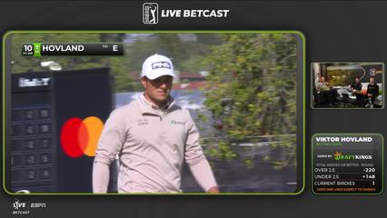 Viktor Hovland sinks 3-foot birdie putt on No. 10 at The Genesis