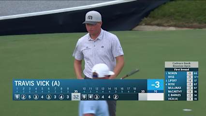 Travis Vick uses nice tee shot to set up birdie at Cadence Bank