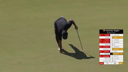 Si Woo Kim makes birdie on No. 4 at Sunday Singles