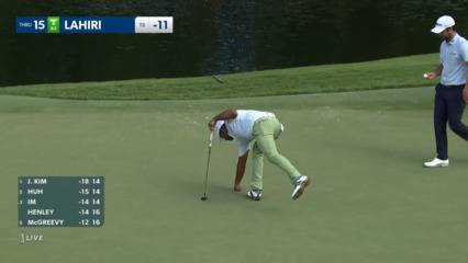 Anirban Lahiri makes birdie at Wyndham