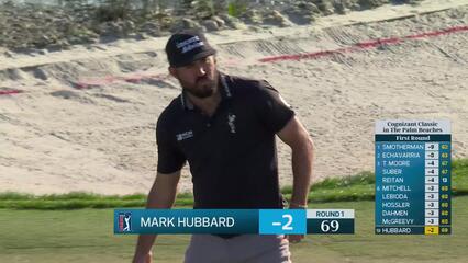 Mark Hubbard sinks 12-foot birdie putt on No. 18 at Cognizant Classic