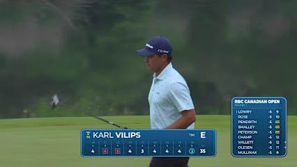 Karl Vilips makes eagle putt on No. 18 at RBC Canadian