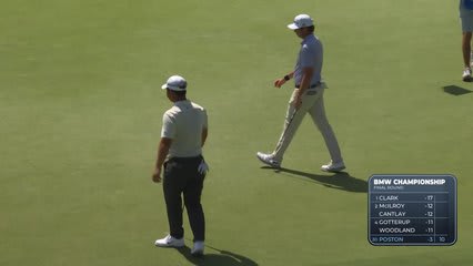 J.T. Poston holes 27-foot shot for birdie on No. 11 at BMW Championship