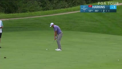 Brandon Harkins makes birdie on No. 12 in Round 1 at Korn Ferry Tour Champ