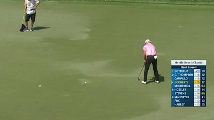 Alistair Docherty holes 12-footer for birdie at Myrtle Beach