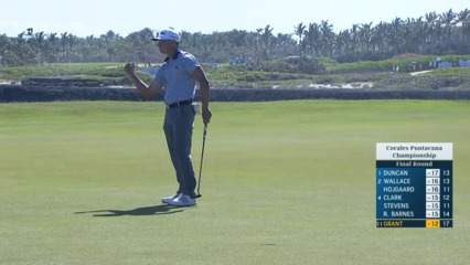 Brent Grant sinks birdie putt at Corales Puntacana