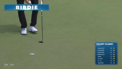 Gordon Sargent sinks 19-foot putt for birdie on No. 15 at Rocket Classic