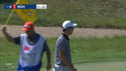 Seung-Yul Noh's tee shot to 13-feet yields birdie at 3M Open