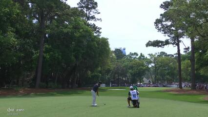 J.J. Spaun's 123-yard approach sets up birdie on No. 1 at RBC Heritage