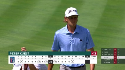 Peter Kuest makes birdie on No. 15 at John Deere