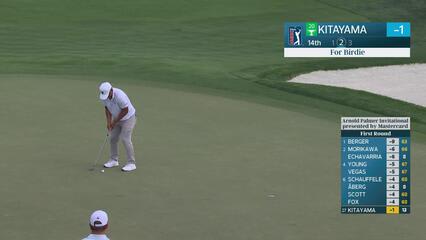 Kurt Kitayama hits 205-yard drive to 10 feet, sets up birdie on No. 14 at Arnold Palmer
