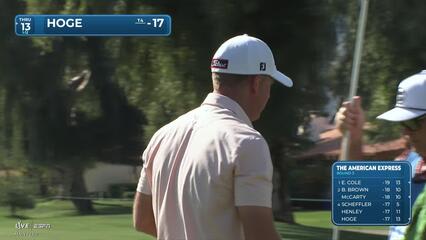 Tom Hoge makes birdie on No. 4 at The American Express