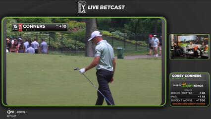 Corey Conners reaches par-5 No. 15 in two, makes birdie at the Memorial