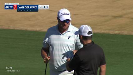 Dawie van der Walt gets up-and-down for birdie at The American Express