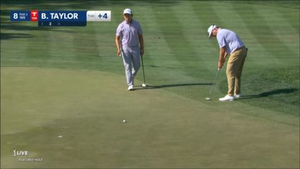 Ben Taylor holes birdie from off the green at Valspar
