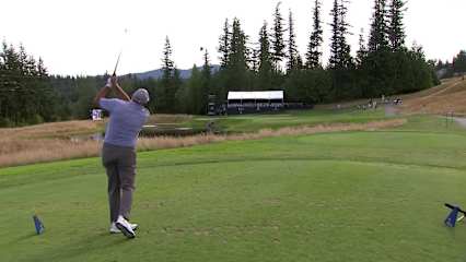 Ángel Cabrera makes birdie on No. 17 at Boeing Classic