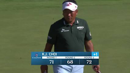 K.J. Choi makes birdie on No. 18 at Kaulig Companies Championship