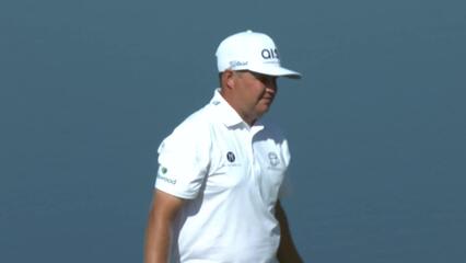 Zac Blair sinks a 28-foot birdie putt on No. 15 at ISCO Championship