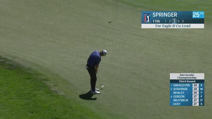 Hayden Springer makes birdie on No. 11 at Barracuda