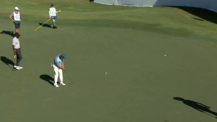 Jeff Maggert drains long birdie putt at SAS Champ