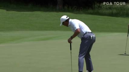 Tom Pernice Jr. makes birdie on No. 15 in Round 1 at Mitsubishi