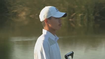 Guan Tianlang birdies No. 17 in Round 1 of Zurich Classic