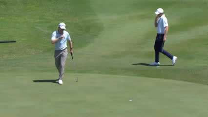 Jimmy Stanger from off the green for birdie on No. 17 at Puerto Rico