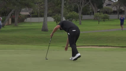 Chris Gotterup sinks 10-foot birdie putt on No. 2 at Sony Open