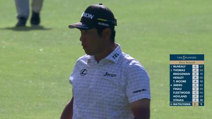 Hideki Matsuyama hits 134-yard approach to 10 feet, sets up birdie on No. 10 at THE PLAYERS