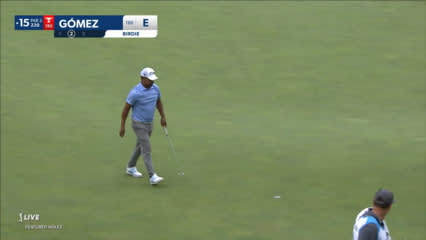 Fabián Gómez makes birdie at AT&T Byron Nelson