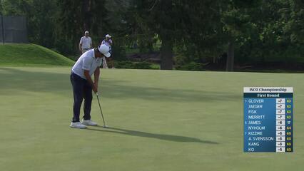 Chan Kim sinks 30-foot birdie putt on No. 9 at ISCO Championship