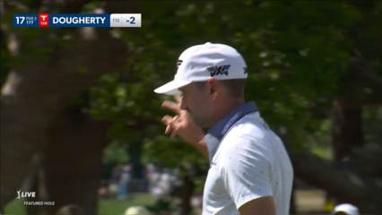 Kevin Dougherty buries a 33-foot birdie putt at Valspar