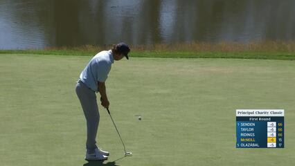 George McNeill makes birdie on No. 16 at Principal Charity Classic