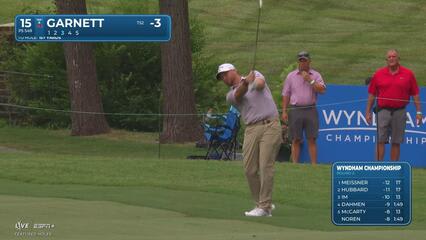 Brice Garnett makes birdie on No. 15 at Wyndham