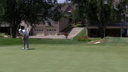 Chan Kim sinks a 24-foot birdie putt at ISCO Championship