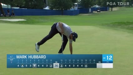 Mark Hubbard cards birdie at No. 16 at Boise Open