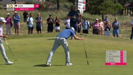 Marcel Siem makes birdie on No. 16 at Genesis Scottish Open