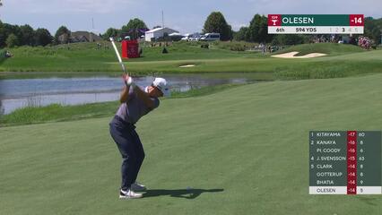 Thorbjørn Olesen makes birdie on No. 6 at 3M Open