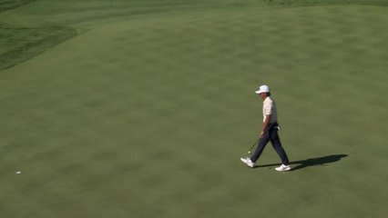 Kihei Akina sinks 23-foot birdie putt on No. 17 at Bank of Utah