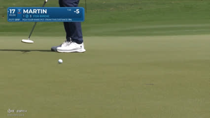 Ben Martin drips in 23-foot birdie putt at Mexico Open
