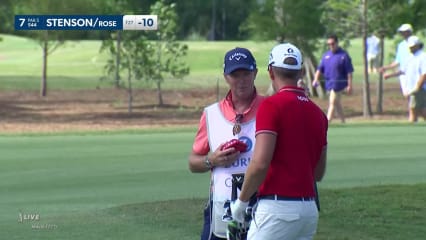 Henrik Stenson's chip to set up birdie at Zurich Classic