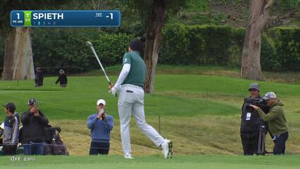 Jordan Spieth hits 185-yard approach to 21 feet, sets up birdie on No. 1 at The Genesis