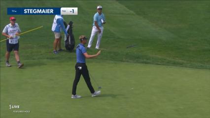 Brett Stegmaier's tee shot to 9-feet yields birdie at Rocket Mortgage