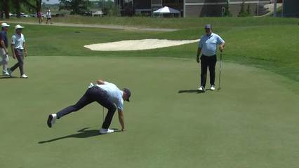 Team Clarke/Crane makes birdie on No. 9 at American Family Insurance Championship